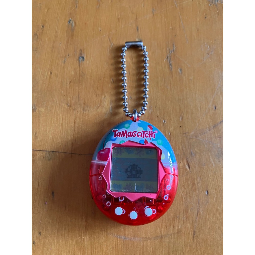 Bandai Tamagotchi Virtual Pet Small Red Translucent Cherry 2021 Release Works